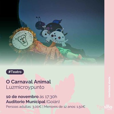 Este domingo, el espectculo -Carnaval Animal- llena Tomio de diversin para todas las edades