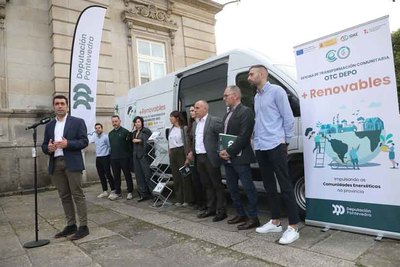 Nueva oficina mvil de la Diputacin de Pontevedra lleva la transicin energtica a los municipios de menos de 50.000 habitantes