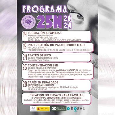 O Rosal conmemora el 25N con una programacin variada para todas las edades