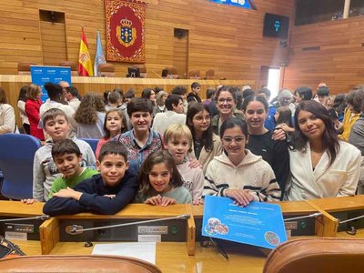 Nios y adolescentes de O Rosal protagonizan el XII Foro Infantil Unicef en Galicia con propuestas de participacin segura