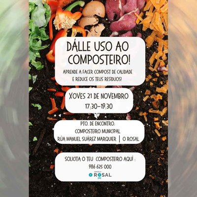 Taller gratuito para aprender a dar nueva vida a los residuos orgnicos en O Rosal