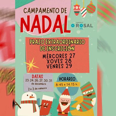 ltima oportunidad para inscribirse en el Campamento de Navidad del Concello do Rosal