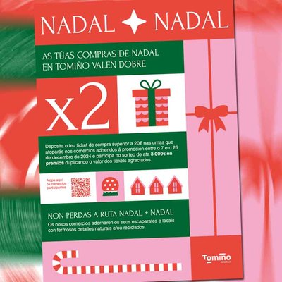 La campaa Nadal + Nadal de Tomio premia a los comercios y clientes ms participativos