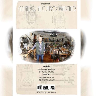 Genaro Alonso transforma materiales reciclados en arte en la nueva exposicin de la Asociacin San Xerome Emiliani