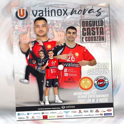 El Valinox Novs busca la remontada frente al Blendio Sinfn en un duelo crucial en O Rosal
