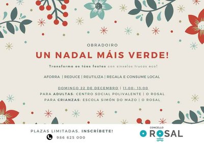 O Rosal apuesta por una Navidad sostenible con talleres creativos