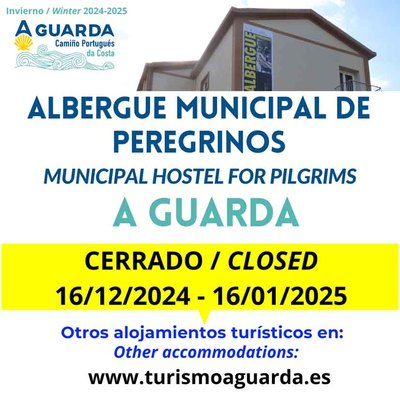 El Albergue Municipal de A Guarda cerrar por Navidad hasta enero