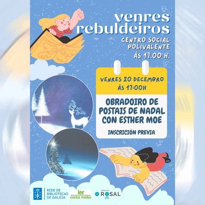 La artista Esther Moe ofrece un taller de pintura navidea en ingls para toda la familia en el Rosal