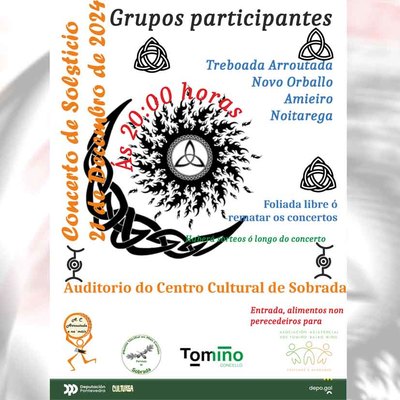 La A.C. Arroutada y Na mis celebra el concierto de solsticio de invierno en Tomio con entrada libre y recogida de alimentos