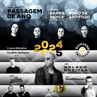 Vila Nova de Cerveira Celebra la Entrada de 2025 con Nelson Freitas y Otros 5 Artistas en una Fiesta Inolvidable