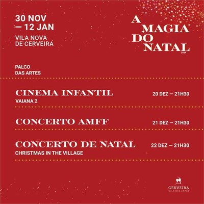 Cine y conciertos navideos protagonizan el tercer fin de semana de -La Magia de la Navidad- en Cerveira