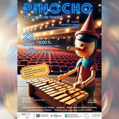 El espritu navideo llega a O Rosal con el espectculo musical Pinocho