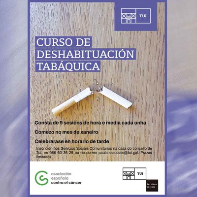 Apntate al curso de deshabituacin tabquica en Tui: plazas limitadas