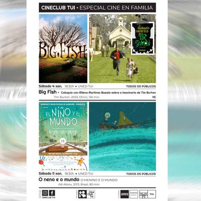 Enero de cine en Tui: Tim Burton y Ale Abreu protagonizan la programacin del Cineclub