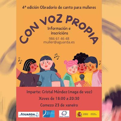 Vuelve el Taller de Canto -Con Voz Propia- en A Guarda: Inscripciones Abiertas