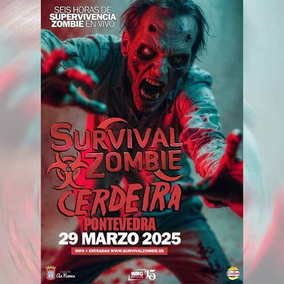 Cerdeira (As Neves) se transforma en un escenario apocalptico con la Survival Zombie
