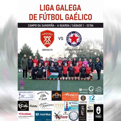 Grvias FG se enfrenta a Estrela Vermelha en la Liga Galega de Ftbol Galico