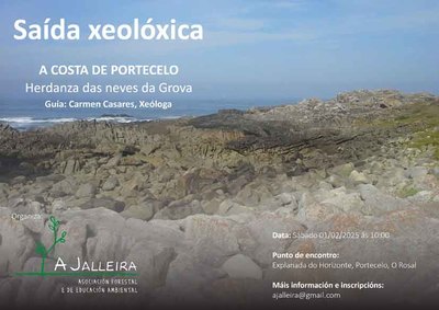 Ruta geolgica en Portocelo: una travesa entre acantilados y petroglifos