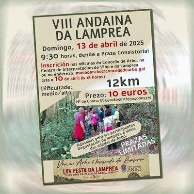 Senderismo y gastronoma: vuelve la VIII Andaina da Lamprea en Arbo