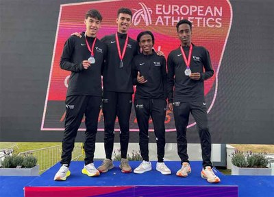 lex Sierpes Pereira, subcampen de Europa de campo a travs con el Vicky Foods Athletics