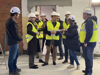 Deputacin de Pontevedra avanza en la rehabilitacin del Edificio Sinde para el tejido asociativo