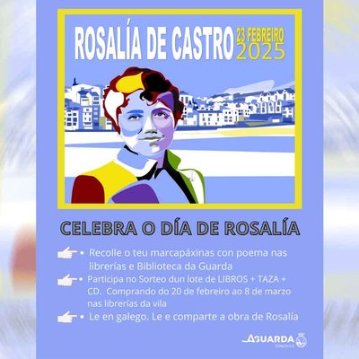 El Da de Rosala se conmemora en A Guarda con sorteos y actividades literarias en gallego