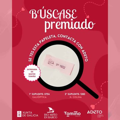 El comercio de Tomio busca al ganador del sorteo del Da de los Enamorados