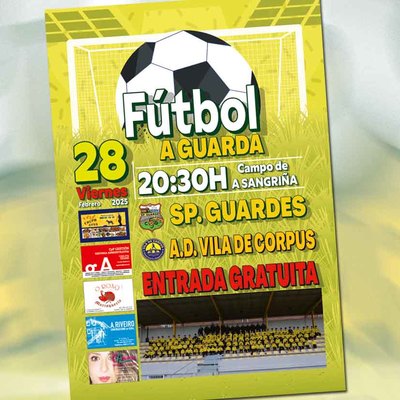 Este viernes, partido entre el Sporting Guards y el A.D. Vila de Corpus con entrada gratuita