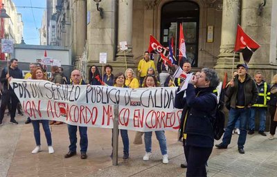 Huelga en Correos contra las medidas propuestas en las negociaciones del nuevo Convenio Colectivo