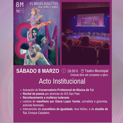 Msica y poesa para conmemorar el Da Internacional de la Mujer en Tui: Un homenaje a la igualdad