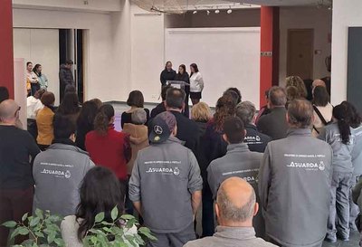 A Guarda conmemora el 8M destacando la desigualdad en el reparto de los cuidados