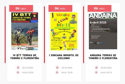 Ciclismo y senderismo en Tomio: Ruta BTT, Xincana Infantil y Andaina