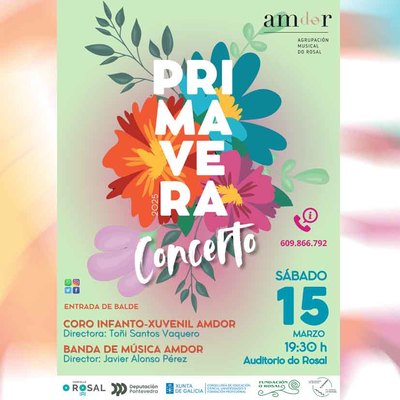 El Auditorio Municipal do Rosal acoge el esperado Concierto de Primavera