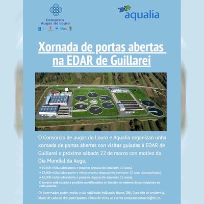 Sensibilizacin ambiental en la EDAR de Guillarei: jornada especial por el Da Mundial del Agua