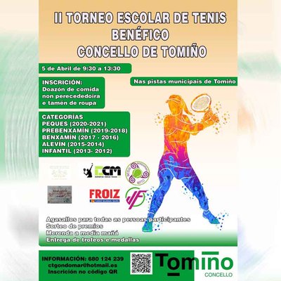 El tenis se une a la solidaridad en Tomio con un torneo benfico para ayudar a la comunidad
