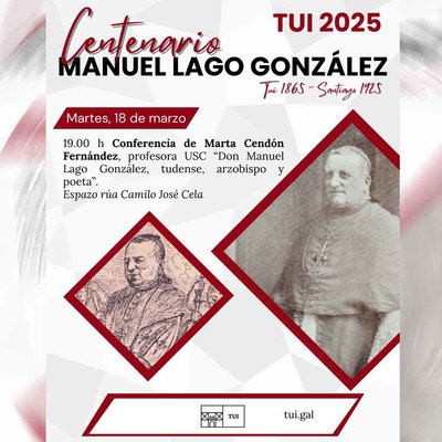 Marta Cendn cierra el ciclo de homenaje a Manuel Lago Gonzlez con una conferencia el martes en Tui