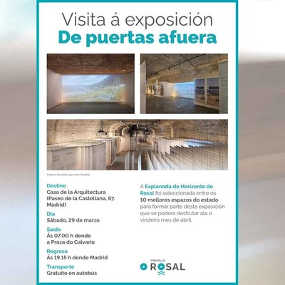 La Explanada del Horizonte, protagonista en Madrid: O Rosal organiza un viaje gratuito a la muestra -De puertas afuera-