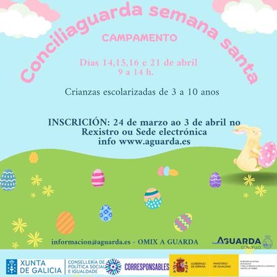 A Guarda lanza un nuevo campamento Conciliaguarda para Semana Santa