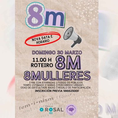 El Concello de O Rosal organiza el roteiro -8 Mulleres- para visibilizar el papel femenino en la historia local