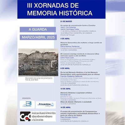 III Xornadas de Memoria Histrica de A Guarda: un espacio para la reflexin y la justicia histrica