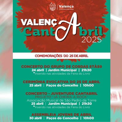 Valena conmemora el 25 de Abril con msica, libros y ciudadana joven