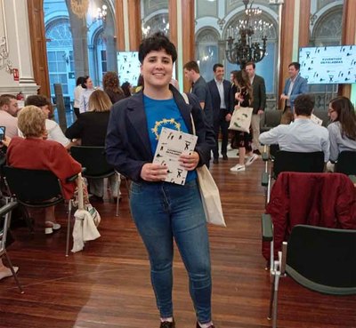 Luca lvarez Albarenga, talento tudense premiado en el certamen -Xuventude en Palabras-