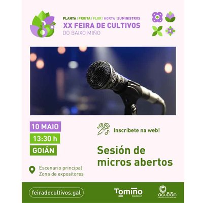 Tomio impulsa la msica emergente con una jornada de micros abiertos en la Feira de Cultivos