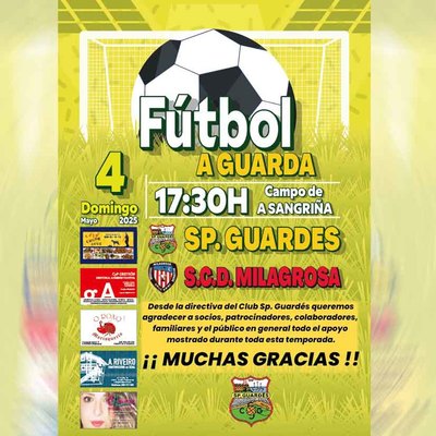 Sporting Guards y S.C.D. Milagrosa se enfrentan este domingo en A Sangria