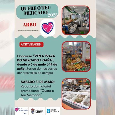 Arbo lanza una campaa para dinamizar la Plaza de Abastos con sorteos y premios