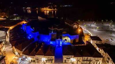 El Castillo de Cerveira se tie de azul para conmemorar el Da de Europa