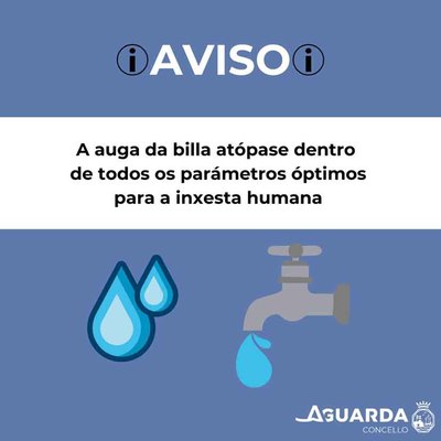 A Guarda restablece la normalidad en el consumo de agua tras confirmar su calidad para beber y cocinar