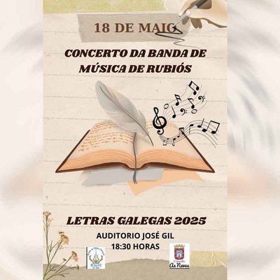 As Neves se suma a las Letras Galegas 2025 con un recital de la Banda Popular de Rubis
