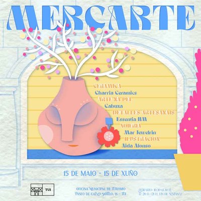 Abre sus puertas Mercarte en Tui: cinco creadoras locales exhiben su arte en la Oficina de Turismo