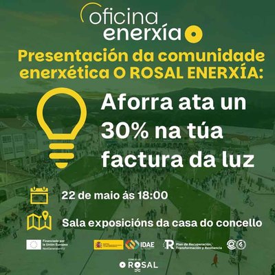O Rosal presenta su primera comunidad energtica con ahorros de hasta el 30% en la factura elctrica